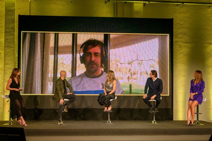 Fernando Alonso, en la presentación de DAZN F1 2021