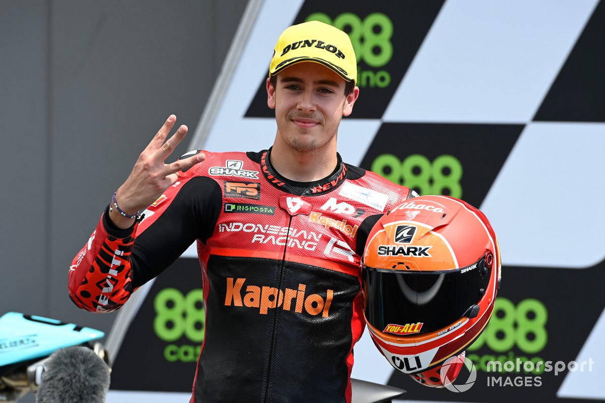 Jeremy Alcoba, Team Gresini Moto3 parc ferme