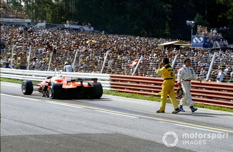 Crash: Andrea de Cesaris, Alfa Romeo 182