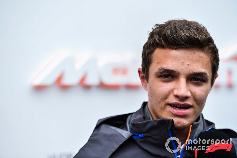 Lando Norris, McLaren parla con i media
