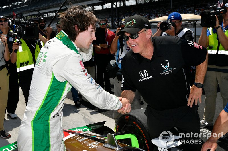 Colton Herta, Harding Steinbrenner Racing Honda, Al Unser Jr.