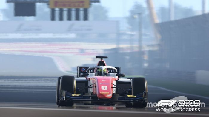 Imagen de la FIA F2  en el videojuego 'F1 2019'