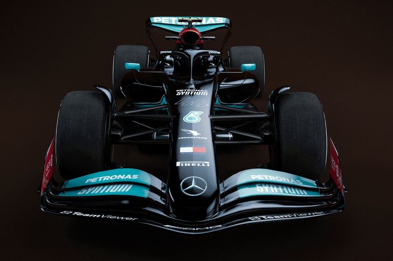 Boceto del Mercedes F1 para 2022