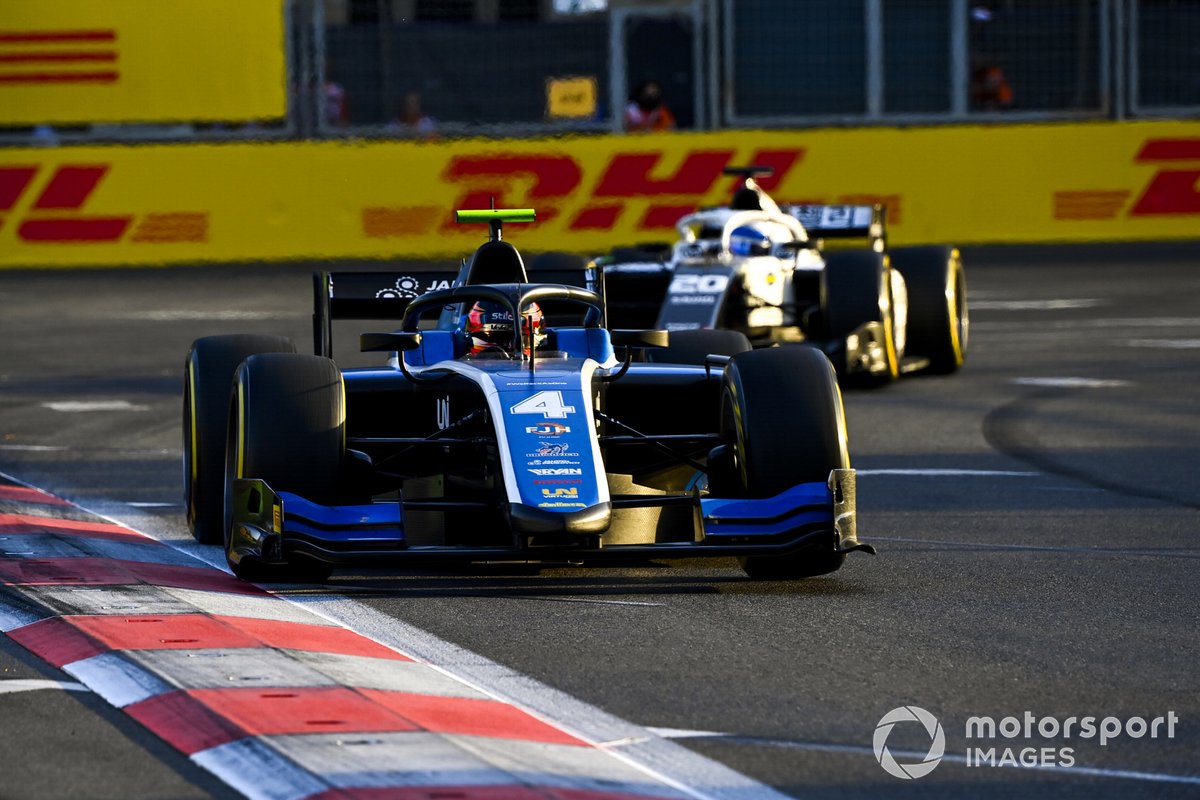 Felipe Drugovich, Uni-Virtuosi, precede Matteo Nannini, Campos Racing