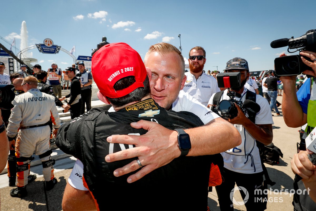 1. Patricio O’Ward, Arrow McLaren SP Chevrolet, mit Taylor Kiel