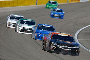 Christopher Bell, Joe Gibbs Racing, Toyota Camry GameStop Tomb Raider and Elliott Sadler, JR Motorsports, Chevrolet Camaro Chevrolet OneMain Financial