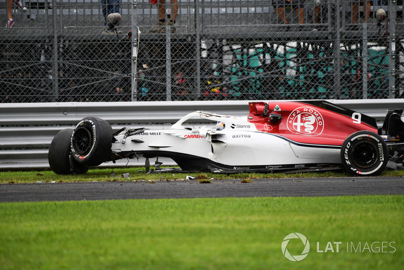 L'accident de Marcus Ericsson, Sauber C37