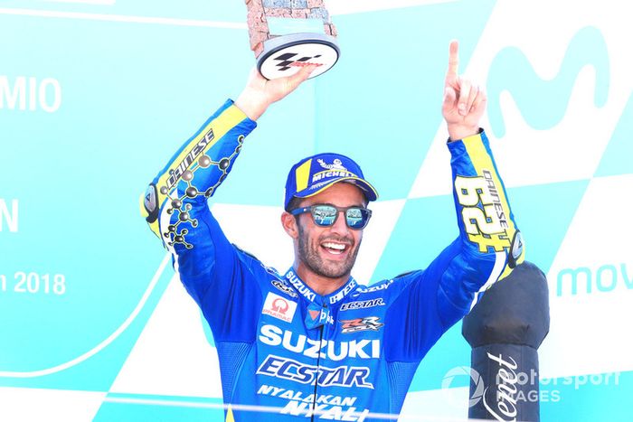 Podio: tercero, Andrea Iannone, Team Suzuki MotoGP
