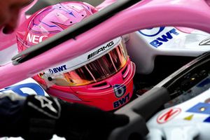 Esteban Ocon, Racing Point Force India VJM11 on the grid