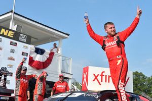 Justin Allgaier, JR Motorsports, Chevrolet Camaro BRANDT Professional Agriculture celebrates his win