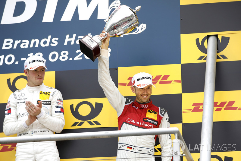 Podium: third place René Rast, Audi Sport Team Rosberg