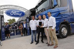 Serdar Bostancı, Castrol Ford Team Turkey Director, Malcolm Wilson, M-Sport Team Boss, Bahattin Topçu, Ford Trucks Marketing Director and Armağan Hazar, Ford Trucks Czech Republic Director