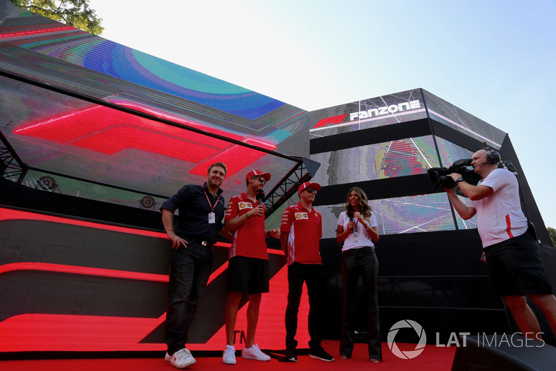 Sebastian Vettel, Ferrari ve Kimi Raikkonen, Ferrari, Fan Zone