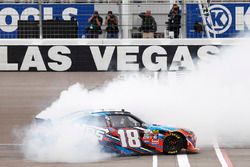 Race winner Kyle Busch, Joe Gibbs Racing Toyota