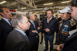 Jean Todt, Presidente de la FIA, Alejandro Agag, CEO de fórmula E y Salvador Duran, equipo Aguri