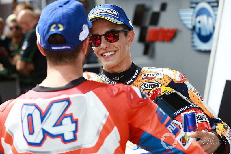 1. Andrea Dovizioso, Ducati Team; 2. Marc Marquez, Repsol Honda Team