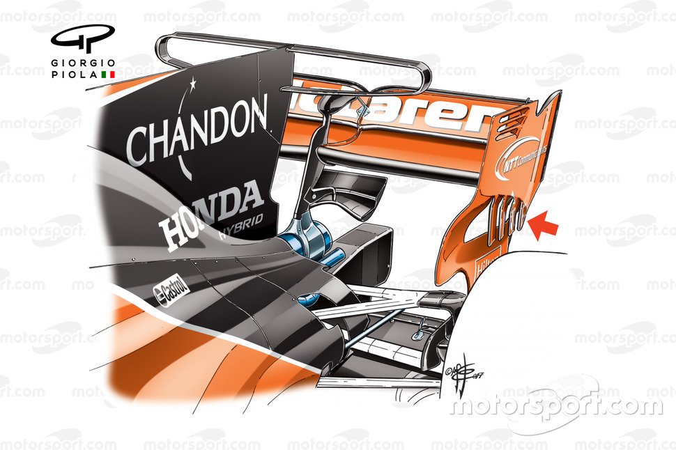 McLaren MCL32 T-wing