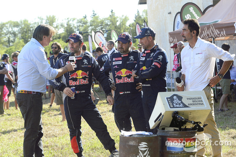 Sébastien Loeb, Daniel Elena, Stéphane Peterhansel, Peugeot Sport