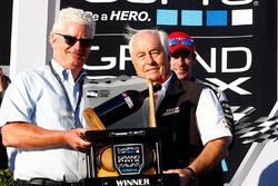 Roger Penske, Team Penske owner accepts the Winning Team Trophy