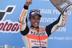 Podium: Race winner Marc Marquez, Repsol Honda Team