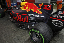 Auto von Max Verstappen, Red Bull Racing RB13, nach Crash