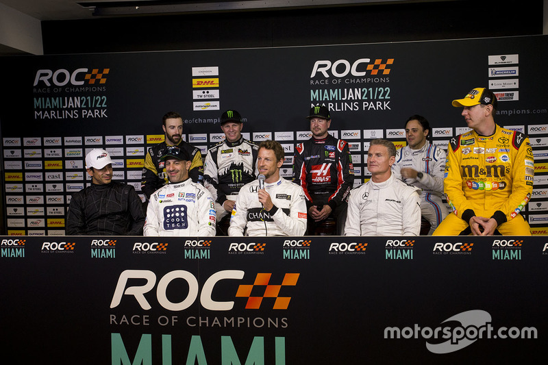 Helio Castroneves; Tony Kanaan; Jenson Button; David Coulthard; James Hinchcliffe; Petter Solberg; K