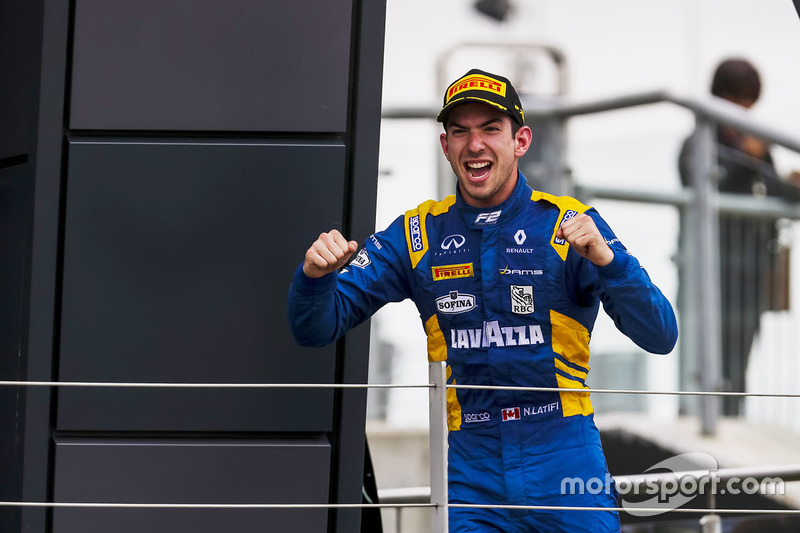 Podio: ganador de la carrera Nicholas Latifi, DAMS