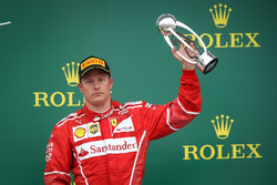 Kimi Raikkonen, Ferrari festeggia sul podio