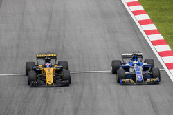 Jolyon Palmer, Renault Sport F1 Team RS17, Marcus Ericsson, Sauber C36