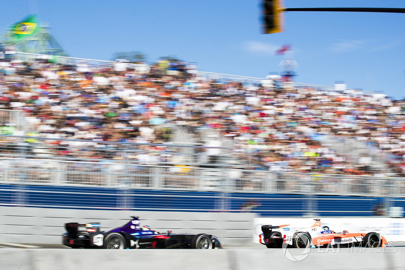 Jose Maria Lopez, DS Virgin Racing, Nick Heidfeld, Mahindra Racing