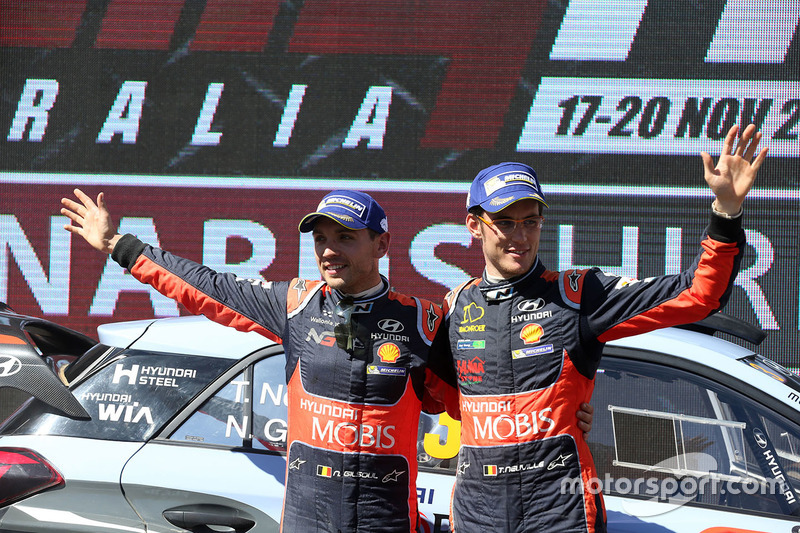 Podium: third place Thierry Neuville, Nicolas Gilsoul, Hyundai Motorsport