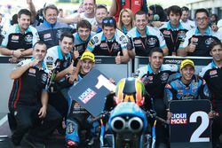 Le vainqueur Aron Canet, Estrella Galicia 0,0, le deuxième Enea Bastianini, Estrella Galicia 0,0,