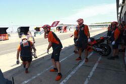 Cambio moto, cartello di stop in pit lane