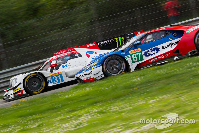 #31 Vaillante Rebellion Racing Oreca 07 Gibson: Julien Canal, Bruno Senna, #67 Ford Chip Ganassi Rac