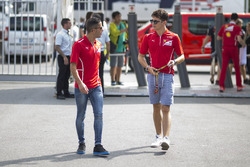 Charles Leclerc, Ferrari Driver Academy and Antonio Fuoco, Ferrari Driver Academy