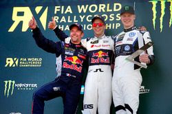 Podium: Race winnaar Mattias Ekström, EKS, Audi S1 EKS RX Quattro, tweede plaats Sebastien Loeb, Tea