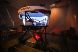 Fernando Alonso in the Honda Performance Development simulator