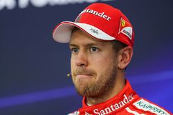 Sebastian Vettel, Ferrari in the Press Conference