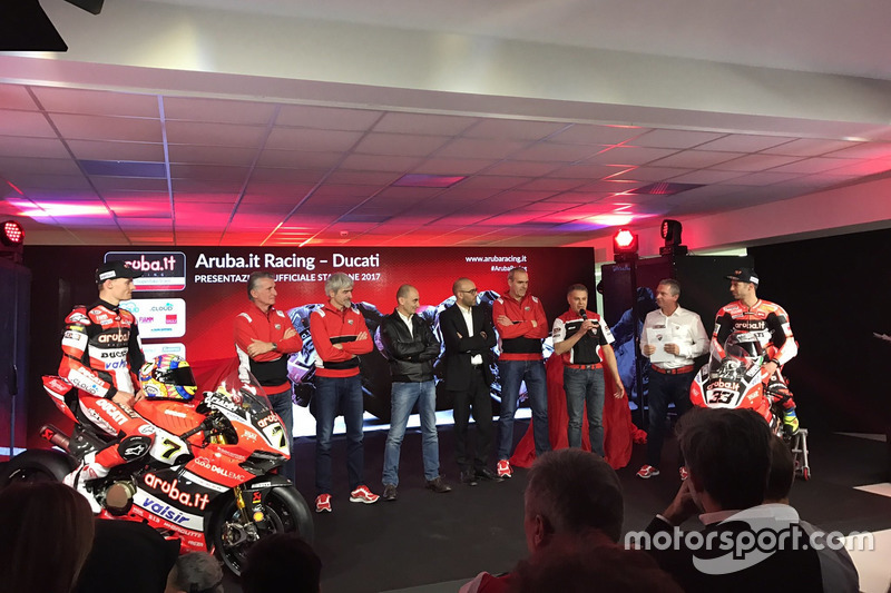 Team Ducati Vorstellung Marco Melandri und Chaz Davis