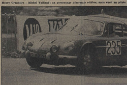 Tribune de Lausanne, Rangiers 1967, Henri Grandsire alias Michel Vaillant