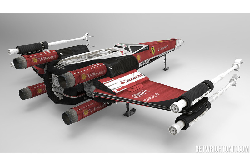 Star Wars X-Wing - Ferrari renk düzeni ile