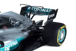 L'arrière de la Mercedes AMG F1 W08