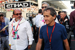 Alain Prost, on the grid