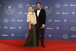 Toto Wolff, Mercedes AMG F1 Shareholder and Executive Director with wife Susie Wolff