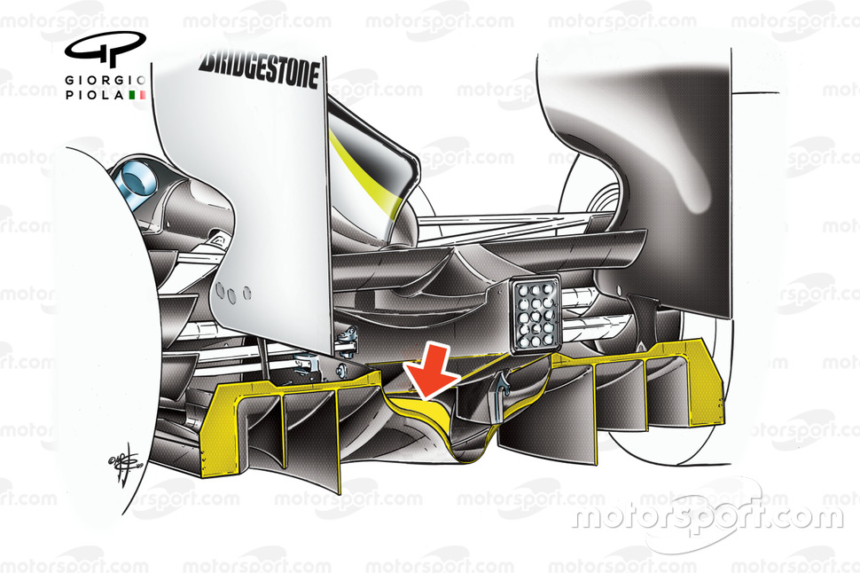 Brawn BGP 001 2009 double diffuser detail view