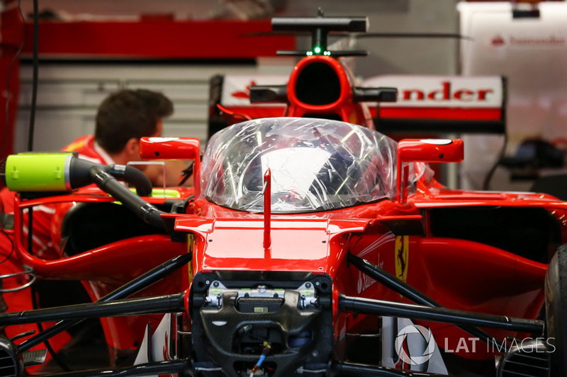 Ferrari SF70-H with cockpit shield