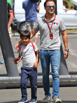Felipe Massa, Williams with his son Felipinho Massa