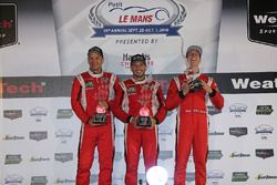 GT Le Mans Podium: ganador #62 Risi Competizione Ferrari 488 GTE: Toni Vilander, Giancarlo Fisichell