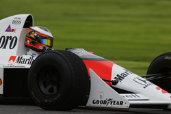 Stoffel Vandoorne, Test and Reserve Driver, McLaren, in the Alain Prost McLaren MP4/5 Honda