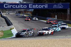 Mato Homola, B3 Racing Team Hungary, Seat León TCR; Gianni Morbidelli, West Coast Racing, Honda Civ